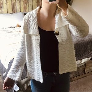 White knit Short Cardigan JM Collection Petite